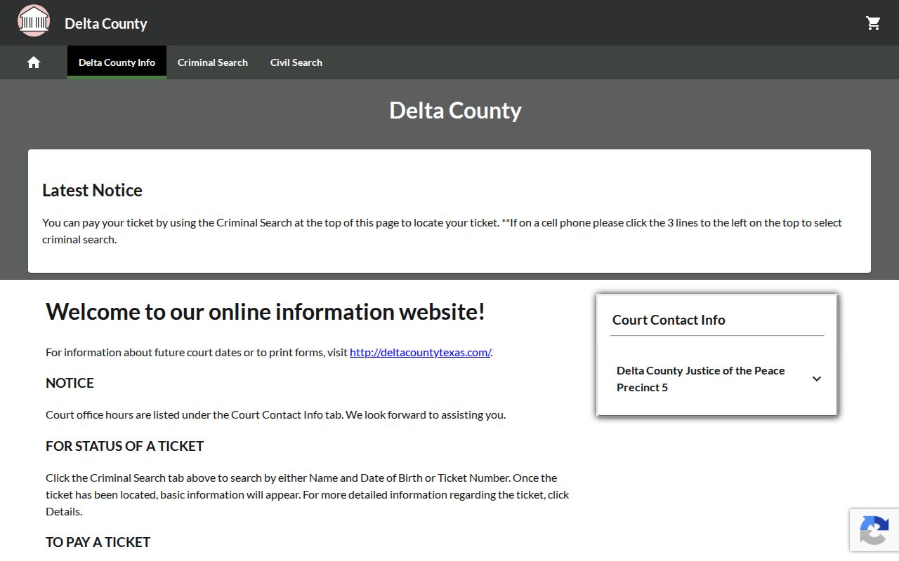 Delta County traffic court payment vendor